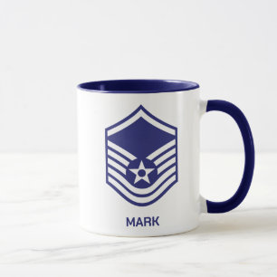 Custom E-7 Master Sergeant Rank Air Force Tasse