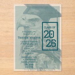 Custom Eagle Graduation Announcement Invitation Acryleinladungen
