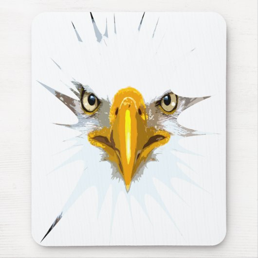 Custom Eagle Head Moderne Pop Art Template Mousepad (Vorne)