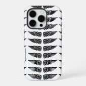 Custom Eagle Wing Black and White iPhone Case Hülle (Rückseite)