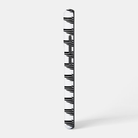 Custom Eagle Wing Black and White iPhone Case Hülle (Linke Seite)