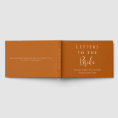 Custom Earthy Terracotta Rust Letters to Bridge Gästebuch (Voll)