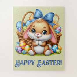 Custom Easter Bunny Oversized Pieces Puzzle