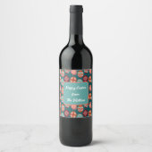Custom Easter Egg Wine Label Weinetikett (Vorderseite)