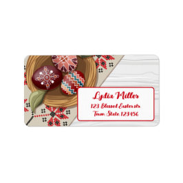 Custom Easter Eggs Return Address Label Adressaufkleber