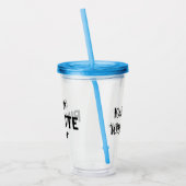 Custom Eat Sleep Ringette Wiederholung Ringette Pl Acryltrinkbecher (Links)