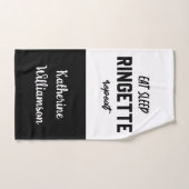 Custom Eat Sleep Ringette Wiederholung Ringette Pl Handtuch (Handtuch)