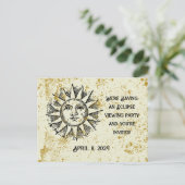 CUSTOM ECLIPSE VIEWING PARTY EINLADUNGSPOSTKARTE (Stehend Vorderseite)