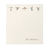 Custom Ecron North American Hummingbirds Notepad Notizblock (Vorderseite)