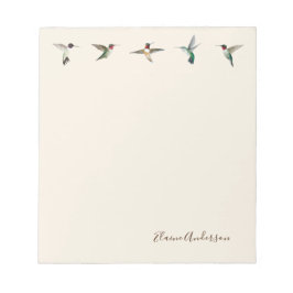 Custom Ecron North American Hummingbirds Notepad Notizblock