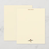 Custom Ecru Hummingbird Stationspapier (Vorne/Hinten)