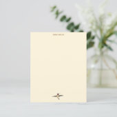 Custom Ecru Hummingbird Stationspapier (Stehend Vorderseite)