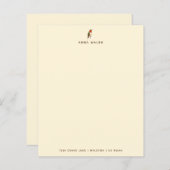 Custom Ecru Hummingbird Stationspapier (Vorne/Hinten)