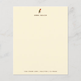 Custom Ecru Hummingbird Stationspapier