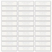 Custom Editable Individual Wedding Guest Address Aufkleber (Vorderseite)