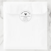 Custom Egg Carton Label Sticker | 2" Round (Tasche)