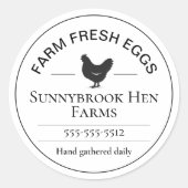 Custom Egg Carton Label Sticker | 2" Round (Vorderseite)