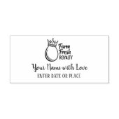 Custom Egg Carton Stamp – Personalized Farm Logo  Gummistempel (Prägung)