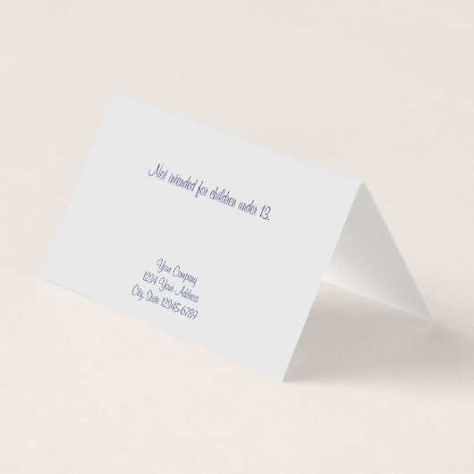 Custom Eggshell Grau Diamond Zehnfache Earring Car Visitenkarten (Rückseite)