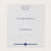 Custom Eggshell Grau Diamond Zehnfache Earring Car Visitenkarten (Außenseite Aufgefaltet)