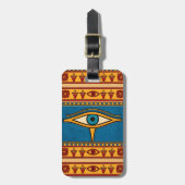 Custom Egyptian Eye of Horus, Eye of Ra Art Gepäckanhänger (Vorderseite vertikal)