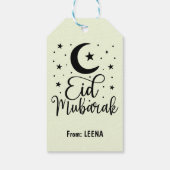 Custom Eid Mubarak Niedlich Eid Gift Tag Geschenkanhänger (Rückseite)