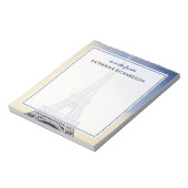 Custom Eiffel Tower Paris Art Notizblock (Rotiert)