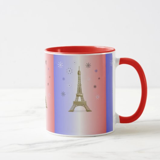 Custom Eiffelturm Tasse (Rechts)