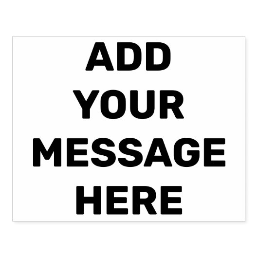 CUSTOM EIGENE Personalisierte Botschaft - Verkauf Gummistempel (Prägung)