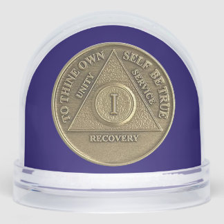 CUSTOM Ein Wunder geschah und 1 Jahr nüchterne OM- Schneekugeln