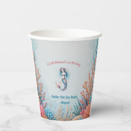 Custom Eine kleine Meerjungfrau ist auf ihrem Weg Pappbecher