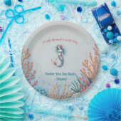 Custom Eine kleine Meerjungfrau ist auf ihrem Weg Pappteller (Party)