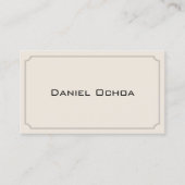 CUSTOM Einfache Border Business Card Visitenkarte (Vorderseite)