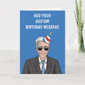 Custom Election Birthday Card Karte (Vorderseite)