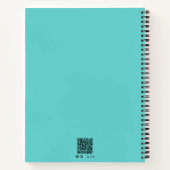 Custom Elegance Broken Heart Liebe Hate Blue Journ Notizblock (Rückseite)