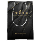 Custom Eleganing Branding Geschenktasche Mittlere Geschenktüte (Vorderseite)