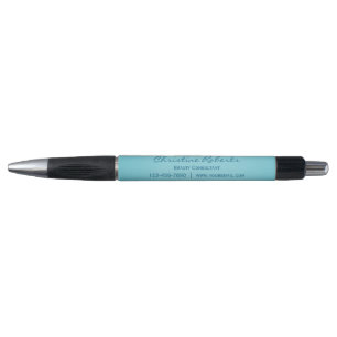 Custom Elegant Aqua Aquamarine Unternehmensförderu Kugelschreiber