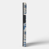 Custom Elegant Boho Chic Blue Blossom Case-Mate iPhone Hülle (Rückseite / Rechts)