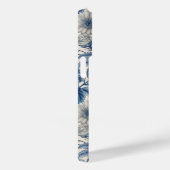 Custom Elegant Boho Chic Blue Blossom Case-Mate iPhone Hülle (Rückseite / Rechts)