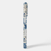 Custom Elegant Boho Chic Blue Blossom Case-Mate iPhone Hülle (Rückseite / Rechts)