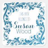 Custom Elegant Book Plate Stickers (Vorderseite)