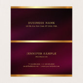 Custom Elegant Calligraphy Script Template Luxury Visitenkarten (Innenseite Aufgefaltet)