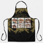 Custom Elegant Christmas Photo Collage Grandma's Schürze (Vorderseite)