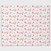 Custom Elegant Classic Red White Christmas Geschen Geschenkpapier (Flach)