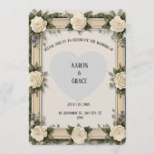 Custom Elegant Envelope in Rose Petals Einladung (Vorderseite)