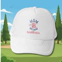 Custom Elegant Floral MOM EST. Monogram