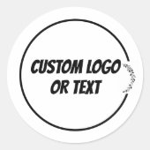 Custom Elegant Floral Sticker (Vorderseite)