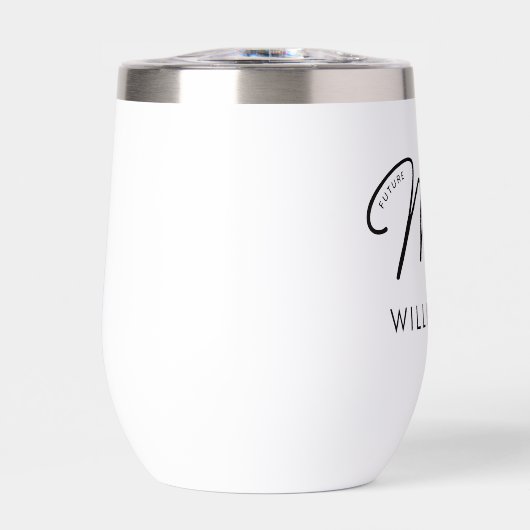 Custom Elegant Future Mrs. Modern Verlobung (Vorderseite)