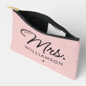 Custom Elegant Future Mrs. Modern Verlobung Zubehörtasche (Offen)