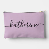 Custom Elegant Future Mrs. Modern Verlobung Zubehörtasche (Rückseite)